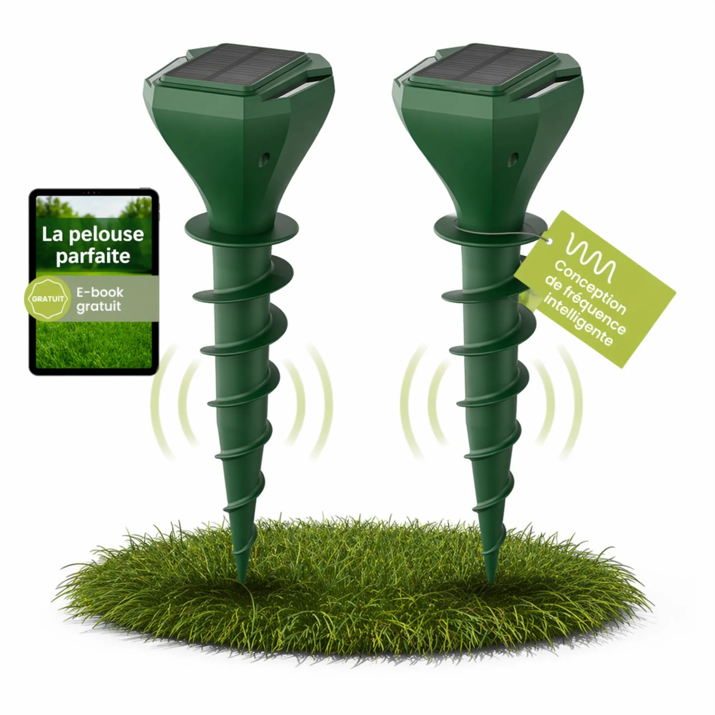Répulsif anti-taupes solaire