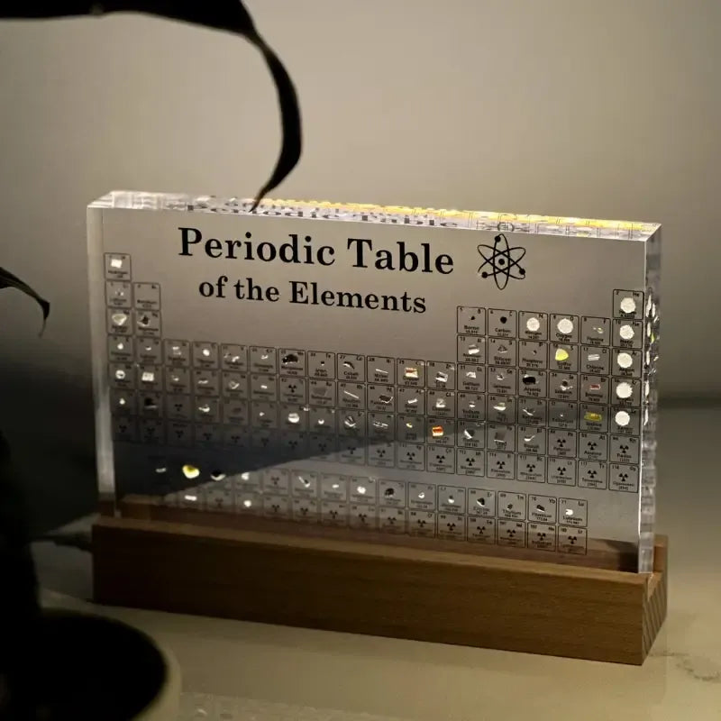 Tableau périodique avec éléments réels