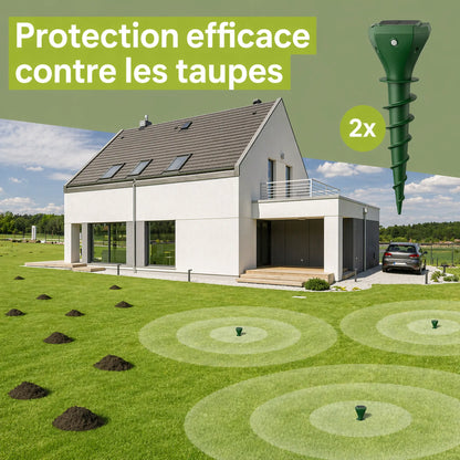 Répulsif anti-taupes solaire