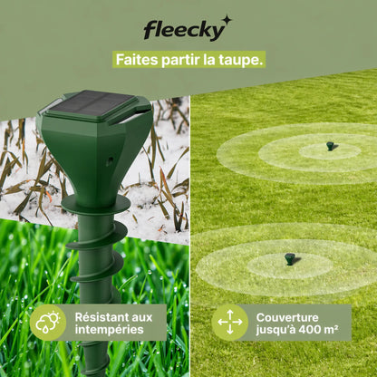 Répulsif anti-taupes solaire
