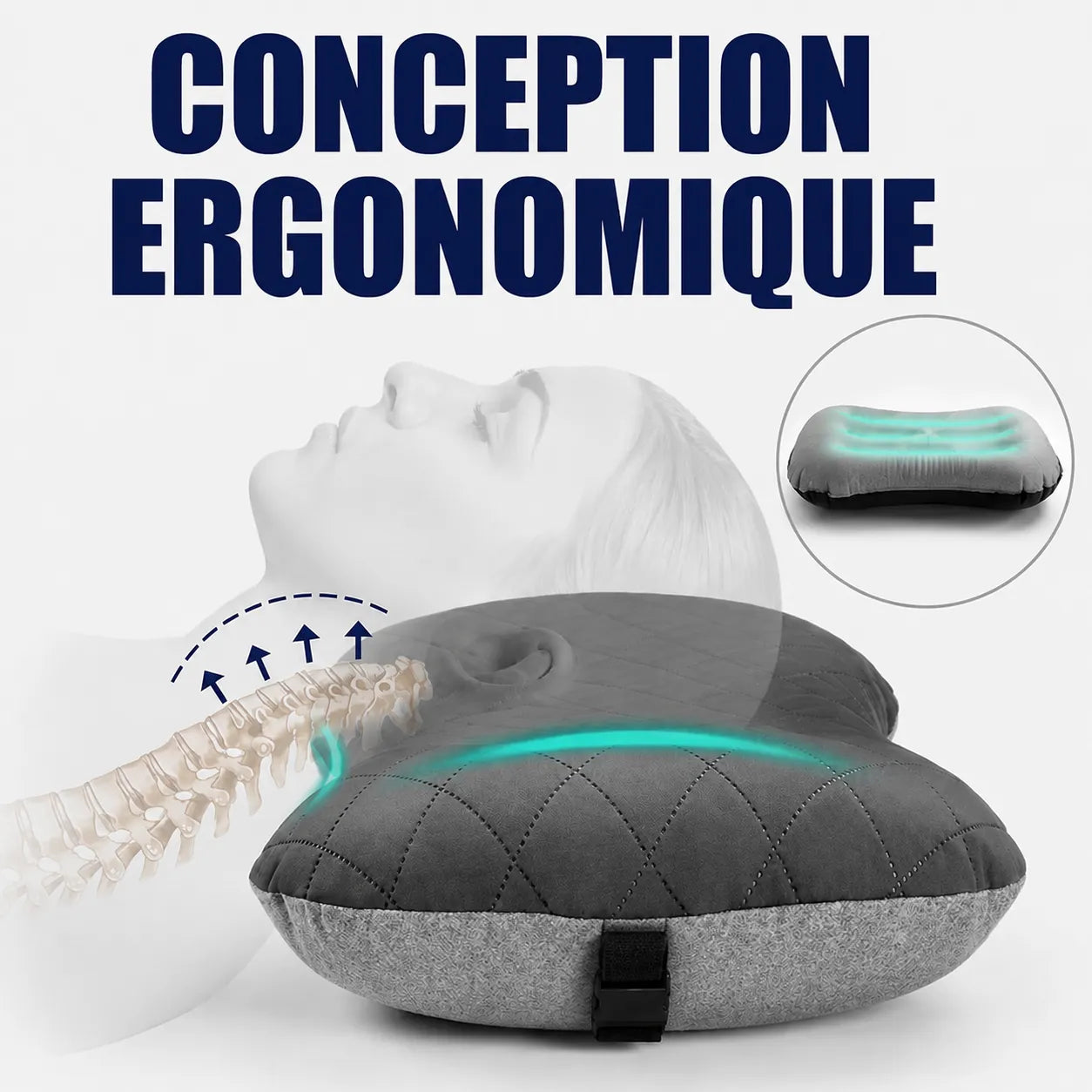 Coussin gonflable ultraléger et compact PRO