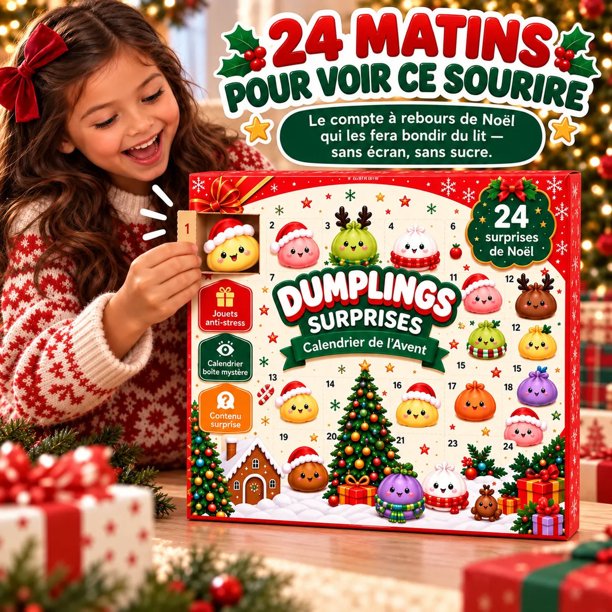 Calendrier de l’Avent Dumpling Squishy 2026